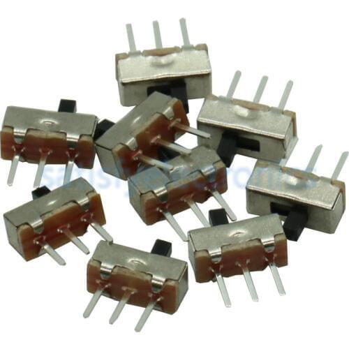 20Pcs SS12D00G3 SS-12D00G3 Slide Switch 2 Position SPDT 1P2T 3Pin PCB Panel Mini Vertical Toggle Switches For DIY