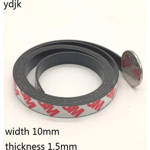 3 Meter Rubber Magnet 10*1.5 mm self Adhesive Flexible Magnetic Strip Magnetic width 10mm thickness 1.5mm 10mm x 1.5mm 10x1.5