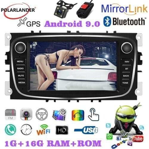 7 Inch 2 Din Capacitive Touch Car Radio GPS WiFi Android Rear dual USB iOS Airplay For Ford/Focus/S-Max/Mondeo 9/GalaxyC-Max