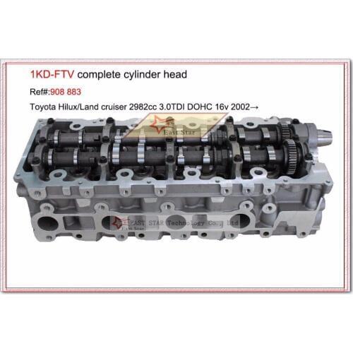 908 883 1KD-FTV Complete Cylinder Head Assembly ASSY For TOYOTA Land Cruiser Hilux 3.0L 16V 11101-30030 11101-30031 11101-30032