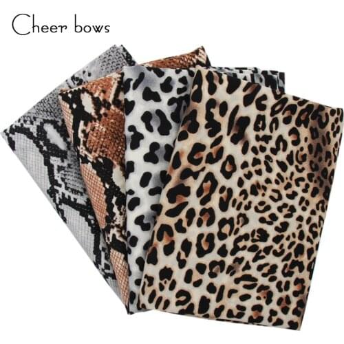 Cheerbows 45CM*150CM Animal Pattern Fabric Home Textile Decorative Arts and Crafts Fabric for DIY Clothes Apparel Sewing Fabric