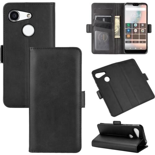 Case For Kyocera S6 Leather Wallet Flip Cover Vintage Magnet Phone Case For Kyocera S6 Coque
