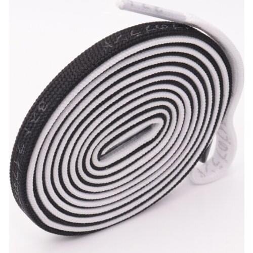 Double Layer Polyester Silk Sreen Lacets With Golden Japanese Katakana Reflective Shoelaces 2021 Trendy Cordones