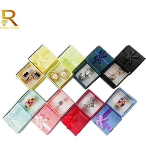 Hot Sale 24Pcs Ring Organizer Box Earrings Storage Gift Box Earrings Ring Box Paper Jewellry Packaging Container Trinket Box