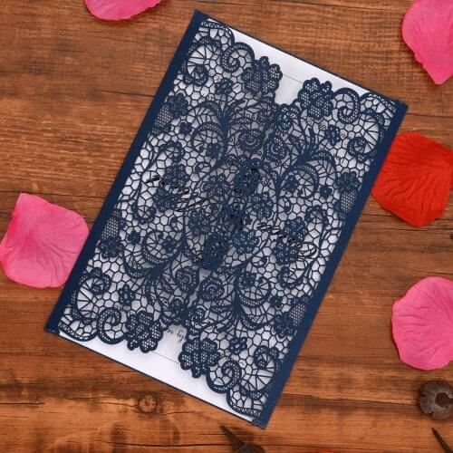 Wedding Invitation Envelope With Glitter Silver Border Insert Soft Pink Floral Heart Laser Cut Invite Holder