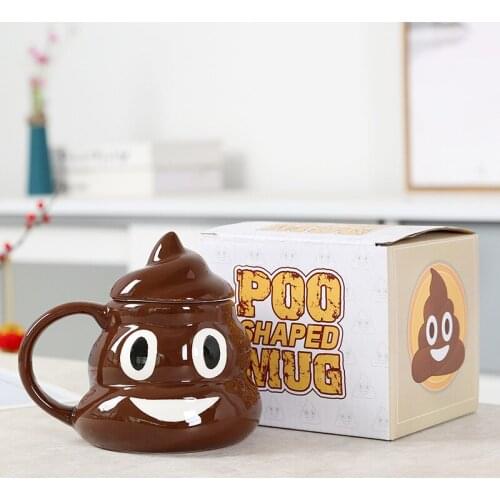 Creative Stool Cup Spoof Water Cup Stool Cup Ceramic Mug with Lid Personalized 3D Coffee Cup