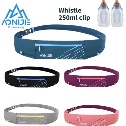 Aonijie W8105 Lightweight Comfortable Running Waist Bag Belt Hydration Fanny Pack Sports Pockets For Jogging Fitness Gym Hiking