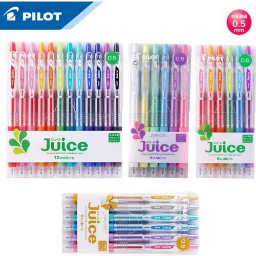 6/12 Color Set Pilot Juice Gel Pen LJU-10EF Press Color Gel Pen 0.5mm Hand Account Student With Candy Color Set