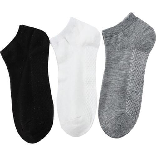 5 Pairs/lot Mens Socks Spring Summer Deodorant Absorb Sweat Non-slip Bottom Socks Black White Grey Classic Bussinese Casual Sock
