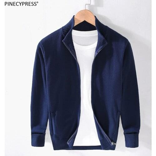 Мужские кардиганы на молнии Pinecypress China At AliExpress