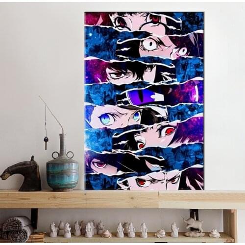 Eyes Anime Character Poster for Bedroom Poster Canvas Art Poster and Wall Art Picture Print Modern Family Bedroom Decor Posters