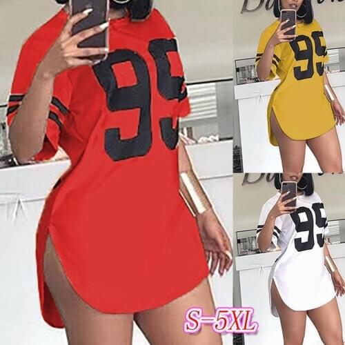 Plus Size 4XL 5XL T Shirt Dress Casual Large Dresses Women Elegant Printed Clothes 6XL Big Short Sleeve Vestido Suelto Ladies C