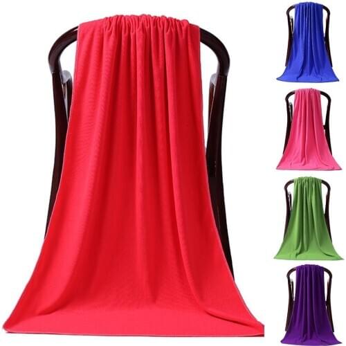 80 x 180cm Beach Towel Large Absorbent Microfiber Drying Beach Swim Sport Bath Towel Sheet toalha de banho полотенце банное