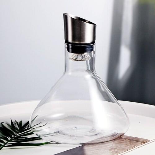 Glass Household Hip Flask European Style Personalized Wine Decanter Creative Light Luxury Flasque Alcool Table Supplies EJ50HF