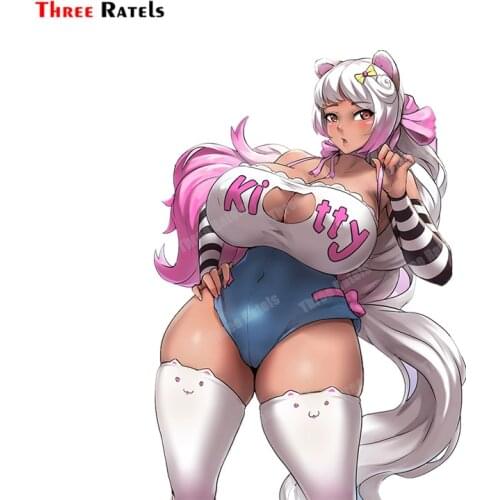 Three Ratels A438 Marron Original Girls Favorite Sexy Decal For Wall Or Toilet Mirror Decor Waterproof Vinyl Materal Sticker