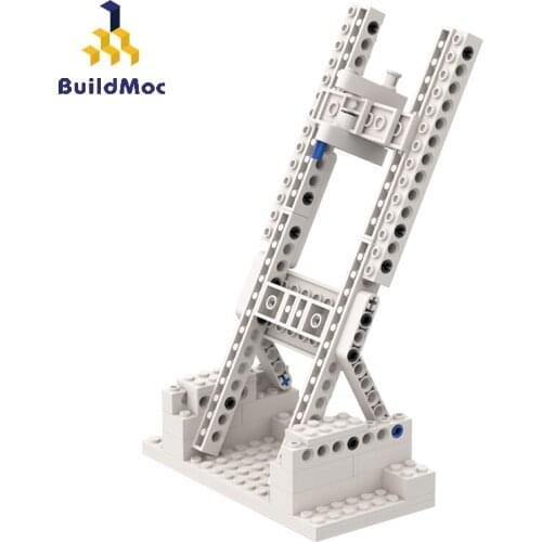 BuildMoc Star Plan Stifos Vertical Stand for MF Building Blocks MOC Space Stifle Constructor Model Bricks Toys For Children Gift