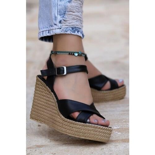 Woggo Pnt 439023 Skin Daily 11 Cm Wedges Female slippers Womens Slippers Woman slippers