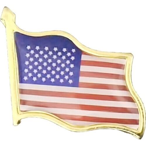 American Flag Pin Brooch Decor Hat Tie Tack Badge 3D Waving Lapel Pins Backpack Decoration Given Friends This Gift