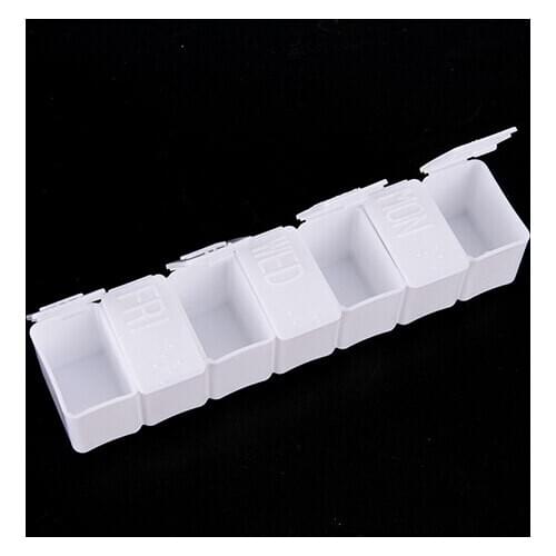 1PCS 7 Days Weekly Tablet Pill Medicine Box Holder Pill Box Splitters Storage Organizer Container Case