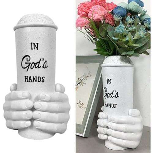 Abstract Gods Hand Vase Flower Vase Plant Pots Modern Living Room Desktop Decoration Ornament Flower Arrangement Party Gift
