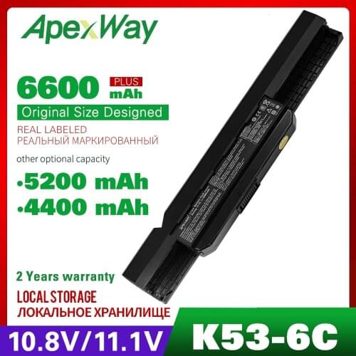 Laptop Battery A32-K53 A41-K53 for ASUS K53 K53E X54C X53S X53 K53S X53E X53U X53B X54H X44H X84 A43 A43E A53S