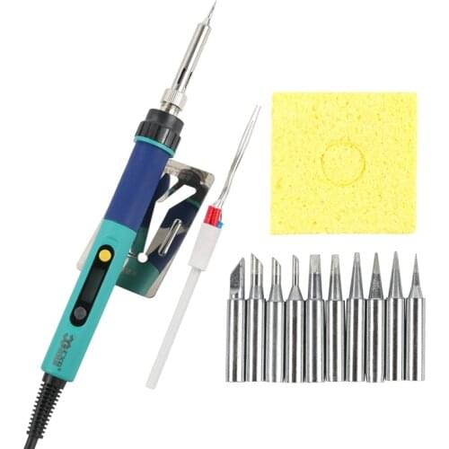 CXG 936d Digital LCD Adjustable Electric Soldering Iron 220V 60W Welding Tool+solder Tip10pcs+Ceramic Heater