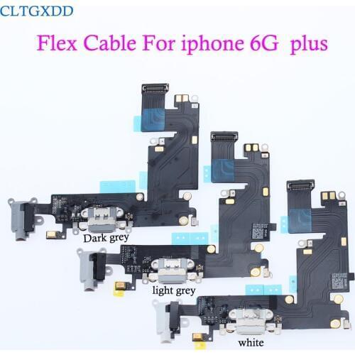 Cltgxdd Charging port Dock USB connector Data flex cable For iPhone 6G 6g plus replacement Parts