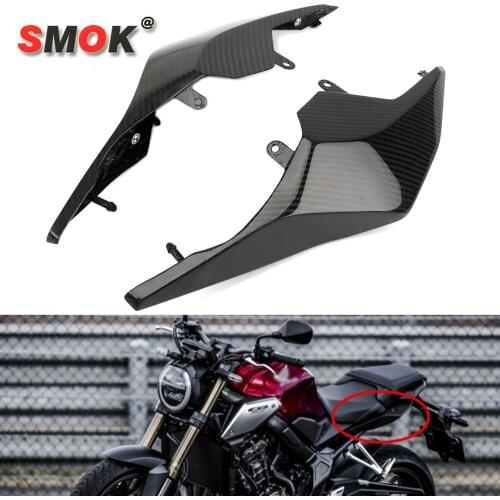 For Honda CB650R/CBR650R Motorcycle Modification 100% 3K Carbon Fiber Tailstock Side Plate back Seat Side Panel 2019 2020