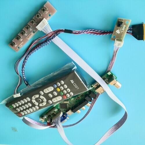 Kit for NT156WHM-N10/NT156WHM-N50 1366x768 LCD Controller board LED remote Screen HDMI TV VGA AV Panel 40pin Audio Display USB