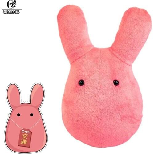 ROLECOS Toilet-Bound Hanako-kun Cosplay Costume Mokke Doll Cosplay Toy Pink Cute Mokke Jibaku Shounen Hanako-kun