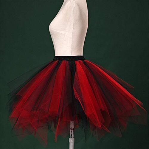 New 2018 Short Petticoat Tulle Skirts Womens Elastic Stretchy Layers Summer Adult Tutu Skirt Underskirt Rockabilly