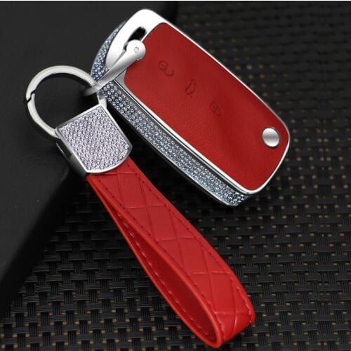 2019 New Luxury Diamond Key Shell Holder Remote Car Key Case Cover For Volkswagen VW Polo Passat Tiguan Bora Gift Accessories