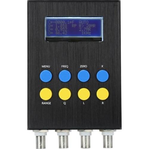 New Handheld Digital Bridge Auto Resistance Capacitance Inductance LCR Meter ESR Tester 0.3% With Kelvin Test Clip Battery