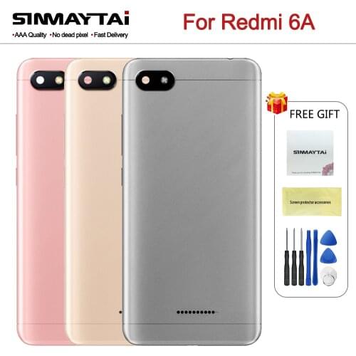 Original Metal Back Cover Housing For Xiaomi Redmi 6 6A Battery Back Cover Housing Case Replacement Parts Case