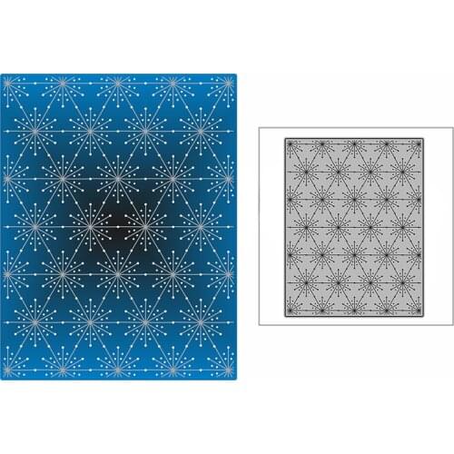 New Dotted Love Fireworks Background Plate 2021 Metal Cutting Dies for DIY Scrapbooking and Card Making Embossing Craft No Stamp