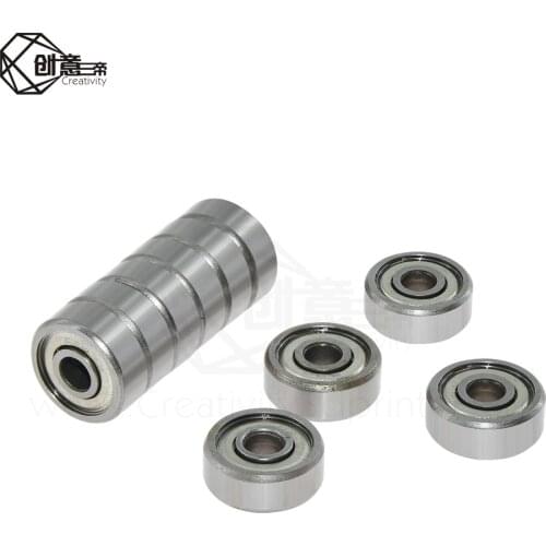 5/10Pcs 3D Printer Accessories Bearings 624ZZ 4x13x5 Miniature High-carbon Steel Single Row Wheel Miniature Deep Groove 3d Parts