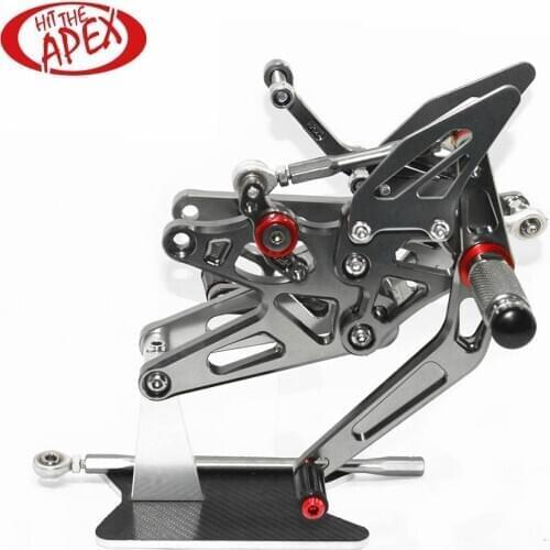 Full Set Aluminum Alloy Rear sets For YAMAHA YZF-R1 2004 2005 2006 CNC Adjustable Reverse Lightweight Footrest Rearsets YZFR1