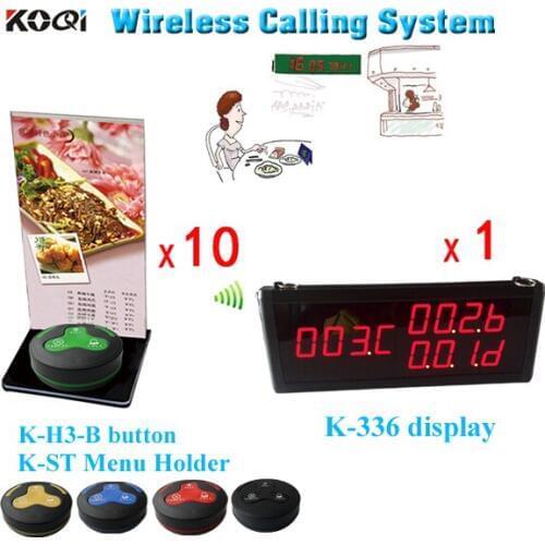 TOP POPULAR LED Screen Restaurant Waiter Call System Table Call Bell Catering Calling System Restaurant Order Device