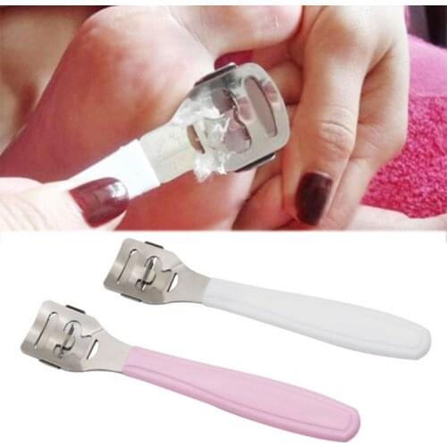 Professional Stainless Steel Callus Corn Hard Skin Remover Plastic Handle Foot Rasp Heel File Scrubber Pedicure Nail Care Tool