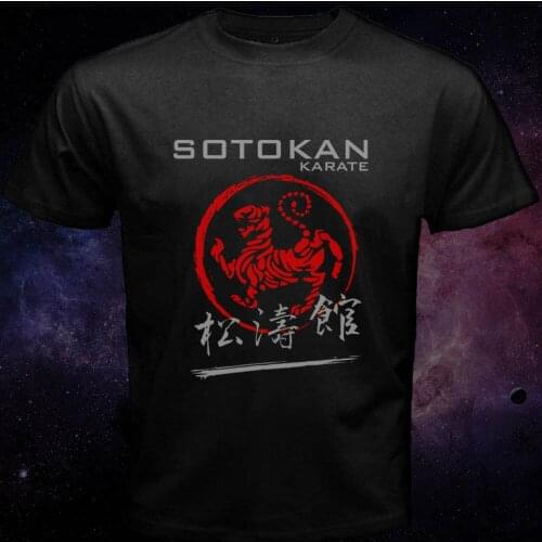 Shoto Kan Karate Tiger Logo Kanji Martial Arts Self Defense Black New Fashion Mens Brand Fitness Slim Fit Political T Shirts