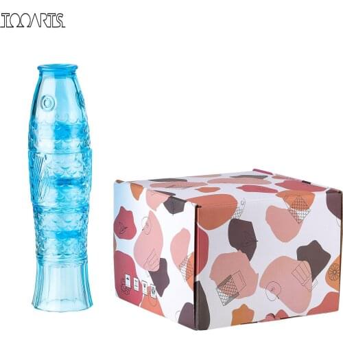 Tooarts Glass Set Stack Glasses Fish Shaped Cup Cocktail Glass Desktop Decoration Wedding Furnishings Housewarming Gift