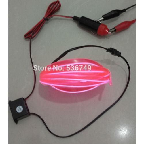 Top quality DC-12V Inverter+10 Color Select LED Strip Neon Light 5Meter 2.3mm-Skirt EL Wire Rope For Holiday Decorative