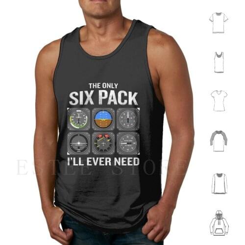 Funny Pilot Quote Cockpit Airplane Flight Intruments Tank Tops Vest Sarcasm Sarcastic Funny Hilarious Humor Cool Awesome