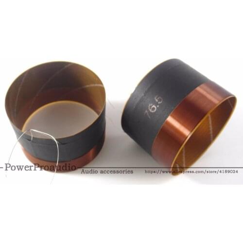 2PCS 76.5 mm Horn Speaker Bass Voice Coil Woofer Sound Driver BASS Voice Coil 2 layers