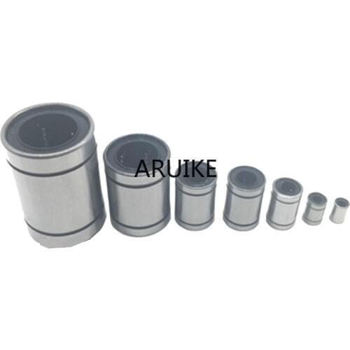 2PCS LM8UU 8mm LM3UU LM4UU LM5UU LM6UU LM10UU LM12UU LM16UU LM20UU linear bushing CNC Bearing for rod Liner shaft CNC Parts