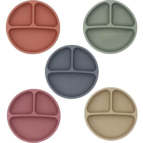 4pcs/set Baby Silicone Tableware Waterproof Bib Dinner Plate Sucker Bowl Spoon