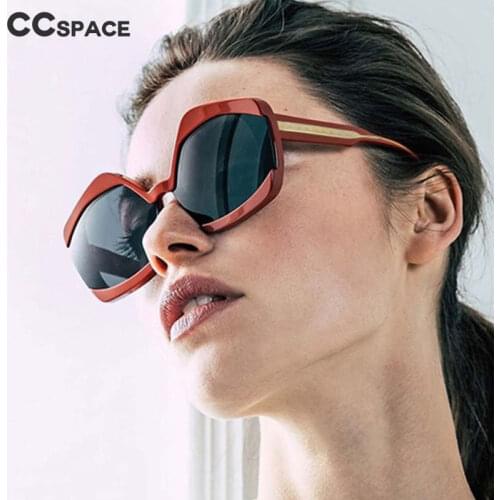 48213 Polygon Goggle Sunglasses Personality Men Women Fashion Shades UV400 Vintage Glasses
