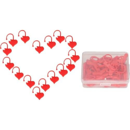 50pcs Hook Lock Point Counter Interesting And Creative Modeling of Love Heart