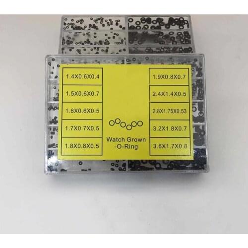 500pcs Mini Rubber Washer O-Ring Watch Crown Waterproof Watches Seals Watch Repair Tools Accessories