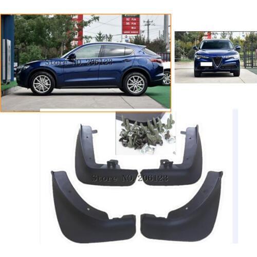 For Alfa Romeo Giulia suv Mudguards Set Molded Car front rear Mud Flaps Fender Splash guards MudFlaps